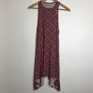 ECOTE UO••Burnout raw hem racerback dress